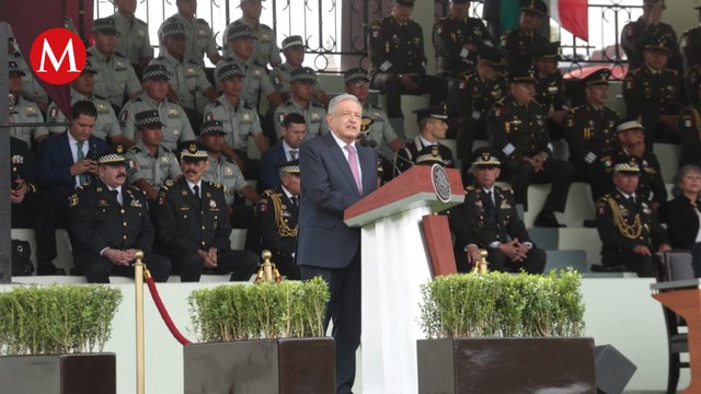 AMLO encabeza la ceremonia por el cuarto aniversario de la Guardia Nacional