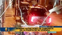 Los Olivos: Tres delincuentes armados roban moderna camioneta frente a vecinos