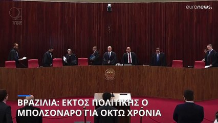 Βραζιλία: Εκτός πολιτικής ο Μπολσονάρο μέχρι το 2030 με απόφαση δικαστηρίου