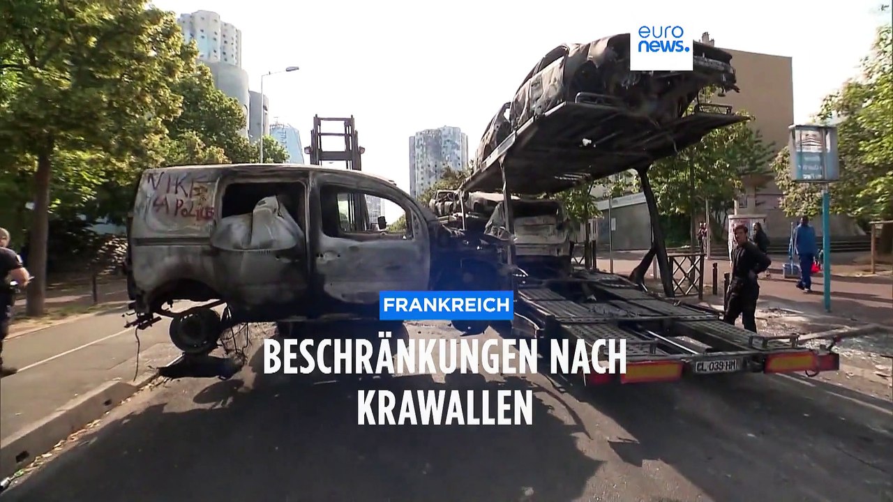 45.000 Polizisten und Ausgehbeschränkungen nach Krawallen in Frankreich