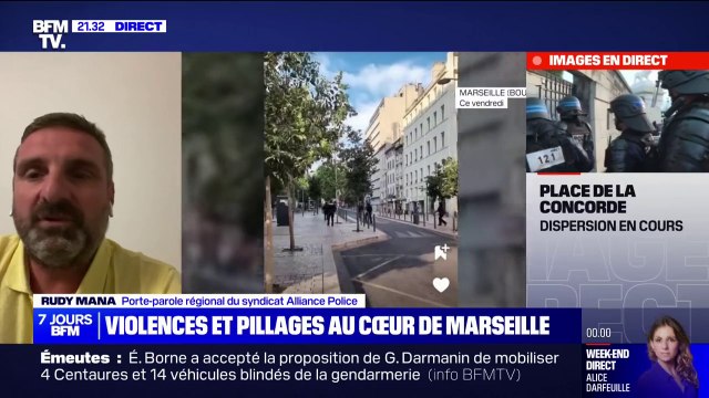Émeutes à Marseille: Il y a très peu de lien avec ce qu'il s'est passé avec le jeune Nahel , pour Rudy Mana (Alliance Police)