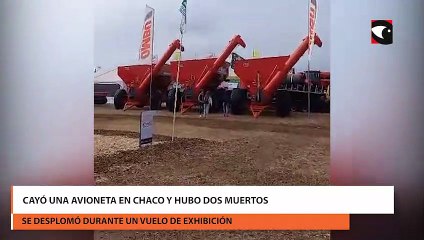 Cayó una avioneta en Chaco y hubo dos muertos