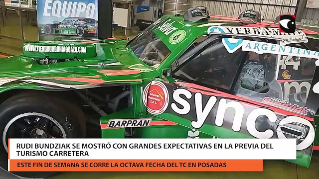 Turismo Carretera: El piloto misionero Rudi Bundziak se mostró con grandes expectativas en la previa del TC