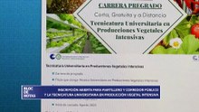 Inscripción abierta para Martillero y Corredor Público y Tecnicatura en Producción Vegetal