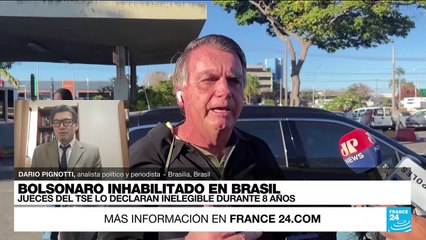 Jair Bolsonaro es apartado de la escena política brasileña por ocho años