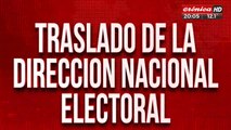 Traslado de la direccion nacional electoral