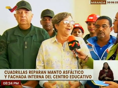 Bricomiles realizan trabajos de recuperación de espacios de la E.T.A. Luis Rodríguez Sánchez