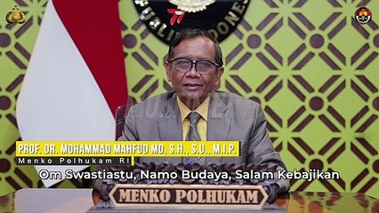 Menko Polhukam RI Mengucapkan Selamat Hari Bhayangkara ke-77 Tahun 2023