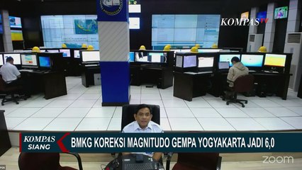 Tải video: BMKG Koreksi Magnitudo Gempa Yogyakarta Jadi 6,4 Bukan 6,0