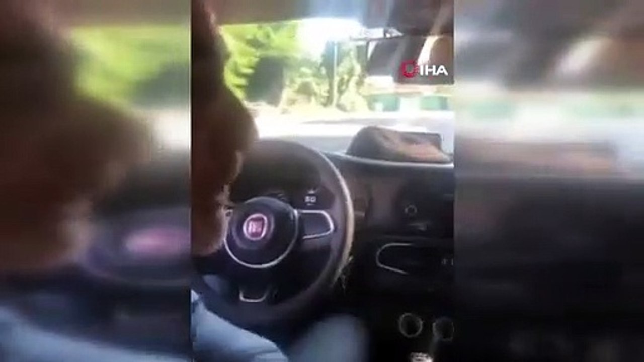 Adressstreit zwischen Taxifahrer und Kunde in Küçükçekmece wird vor laufender Kamera geführt