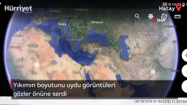 Hatay’da yıkımın boyutunu uydu görüntüleri gözler önüne serdi