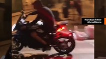 Vídeo: saqueadores roubam loja de motos e andam pelas ruas de Lyon na França