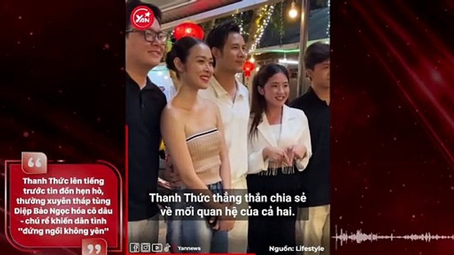 Thanh Thức lên tiếng trước tin đồn hẹn hò, thường xuyên tháp tùng Diệp Bảo Ngọc hóa cô dâu - chú rể khiến dân tình đứng ngồi không yên