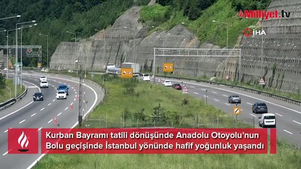 Tatilcilerin dönüş yolculuğu başladı