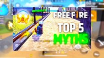 Top 5 Myths In Free Fire|Free Fire Top Myths|Part 2|Bot Sanju