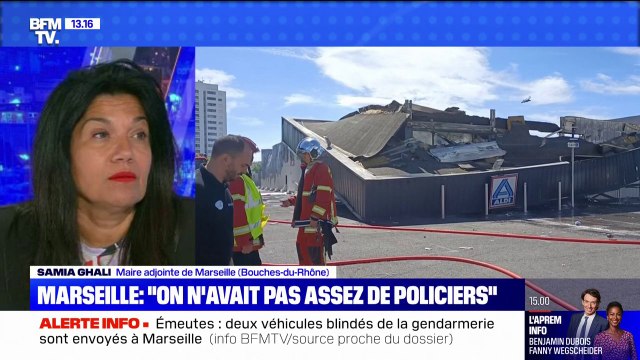 Je ne sais pas si ça suffira : Samia Ghali, maire adjointe de Marseille, à propos des renforts policiers