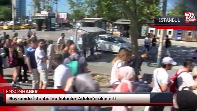 Bayramda İstanbul'da kalanlar Adalar'a akın etti