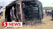 India bus fire kills at least 25, injures eight