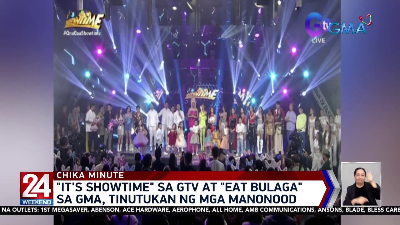 "It's Showtime" sa GTV at "Eat Bulaga" sa GMA, tinutukan ng mga manonood | 24 Oras Weekend