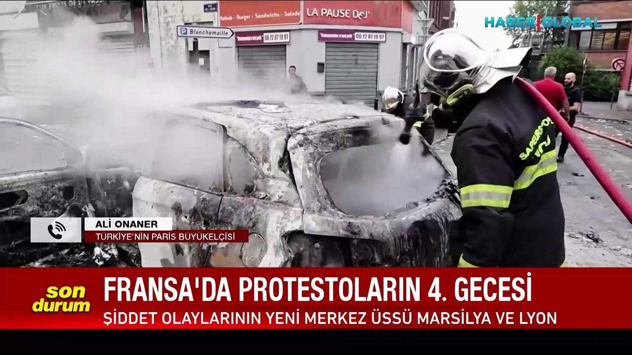 Fransa yangın yeri! Türkiye'nin Paris Büyükelçisi Ali Onaner Haber Global'e son durumu anlattı