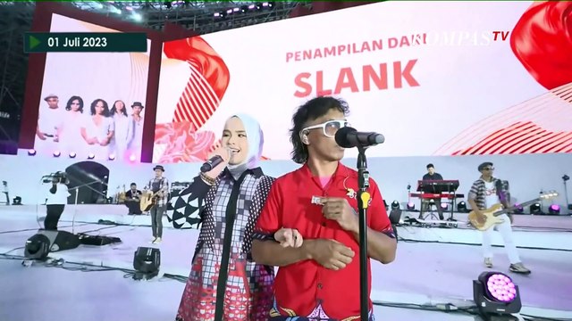 Duet Putri Ariani-Slank di Depan Presiden Jokowi pada HUT ke-77 Bhayangkara di GBK