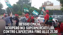 Reggio Emilia, sciopero nei supermercati Lidl contro l'apertura fino alle 21,30