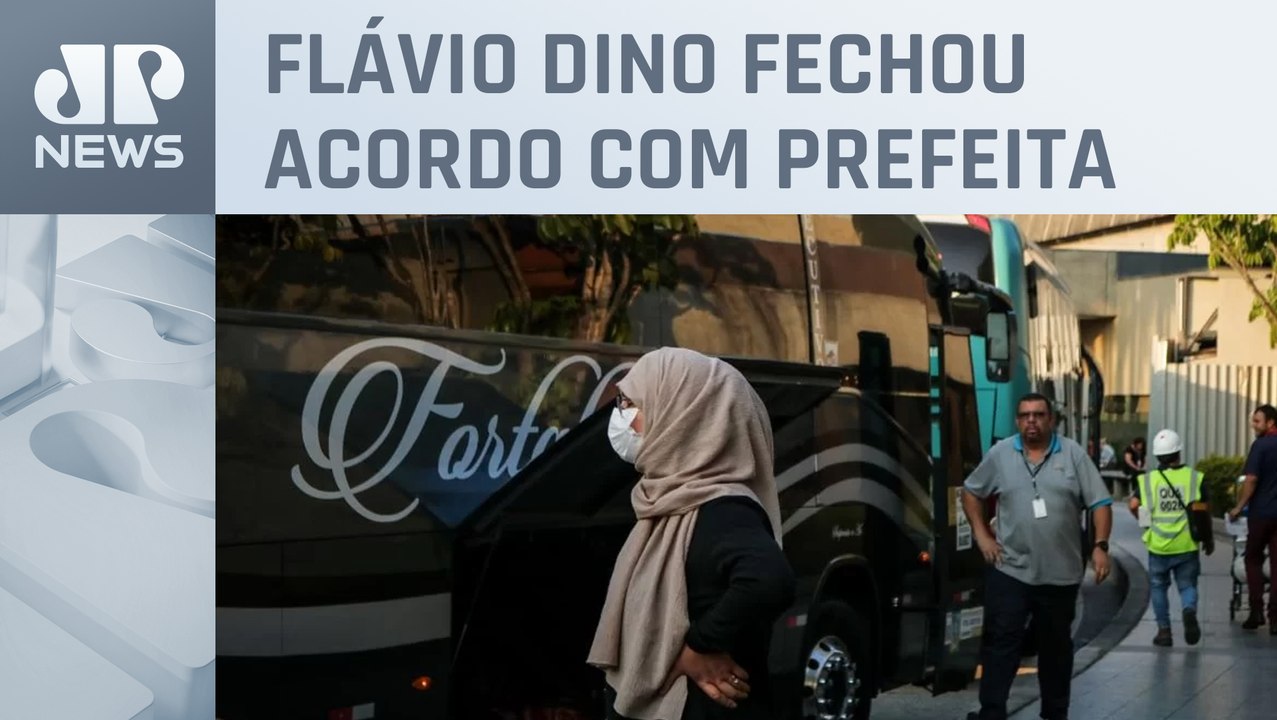 Refugiados afegãos são transferidos para abrigo na Praia Grande