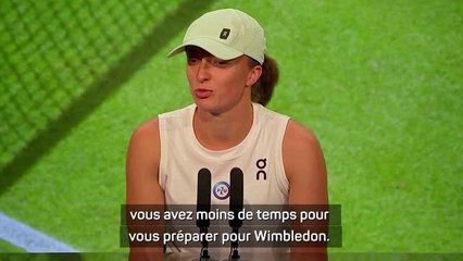 Wimbledon - Świątek va mieux et ressent moins de pression que l’année dernière