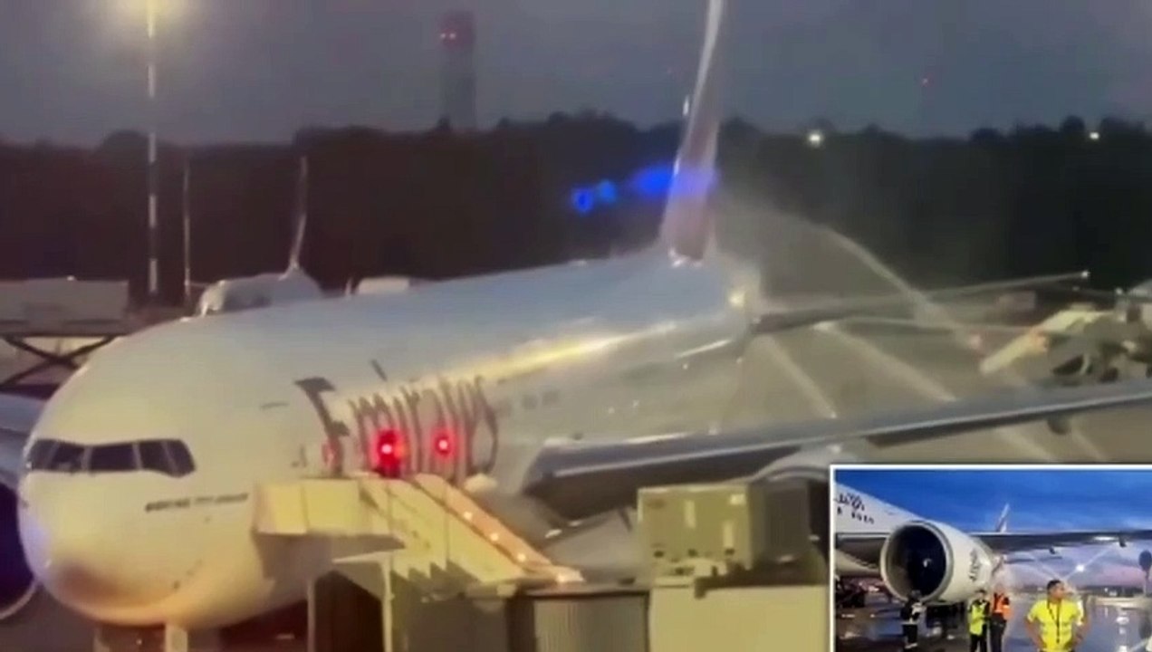 Emirates Flight Grounded With Smoke Pouring Before Taking off From Russian Airport to Dubai