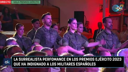 La surrealista perfomance en los premios Ejército 2023 que ha indignado a los militares españoles