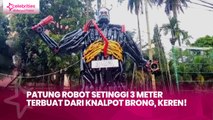 Patung Robot Setinggi 3 Meter Terbuat dari Knalpot Brong, Keren!