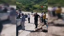Camion chargé de grumes renversé à Sivas： 1 mort 1 blessé