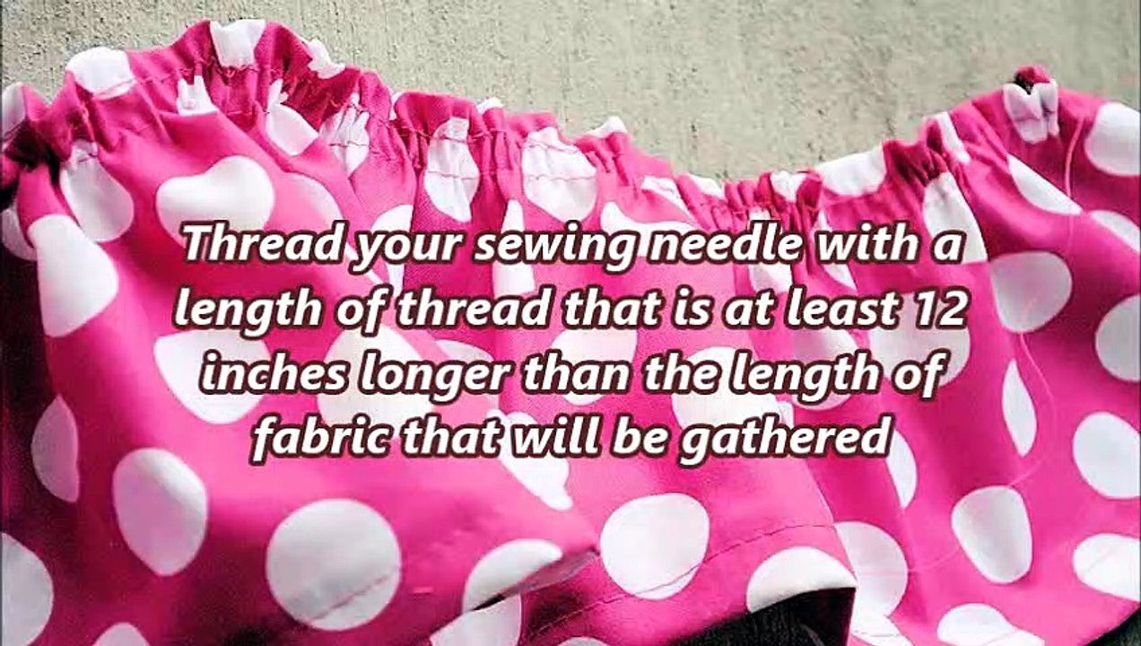 How to Sew Ruffles
