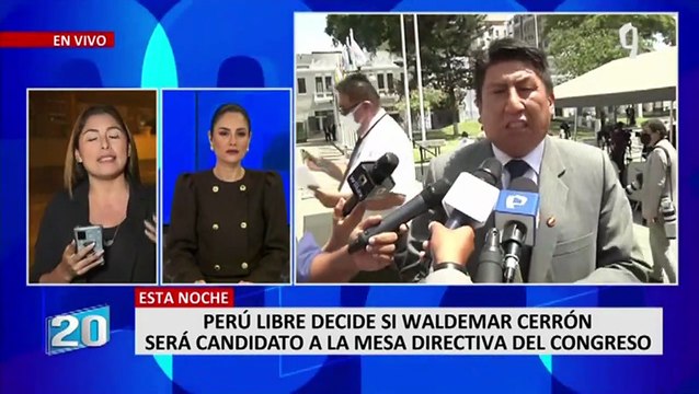 Perú Libre decide esta noche si Waldemar Cerrón será candidato a la Mesa Directiva