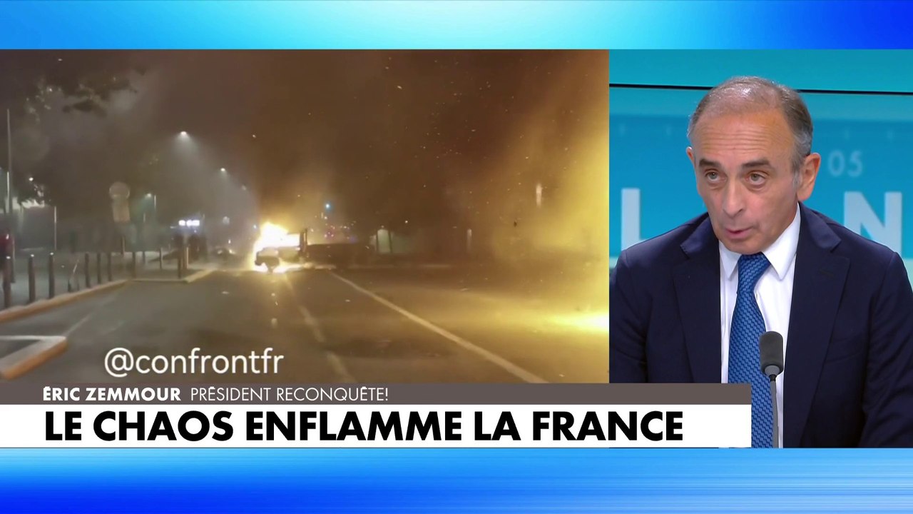 Eric Zemmour : «Nous sommes entre les émeutes et la guerre. Ce sont des prémices de guerre civile