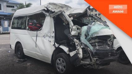 Van rempuh lori di LPT2, seorang maut