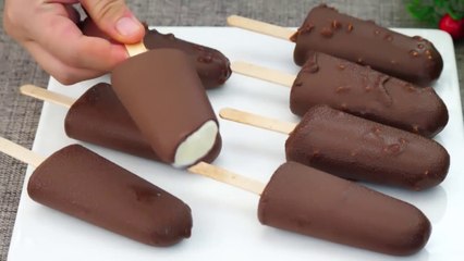 Choco bar ice cream, no eggs, no cream