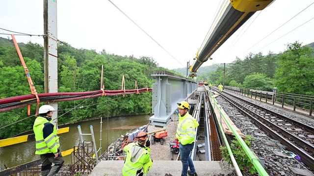 Houyet: un chantier primordial... pour le port d'Anvers Infrabel