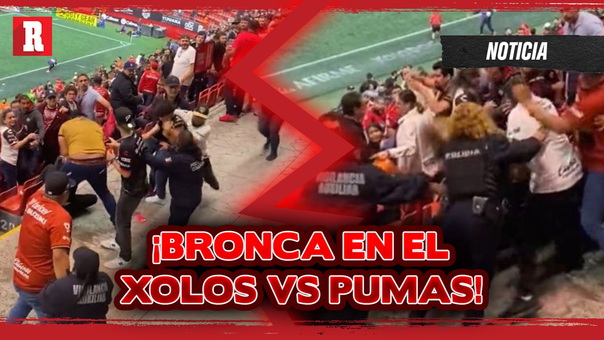 TREMENDA BRONCA QUE SE HIZO PRESENTE EN EL XOLOS VS PUMAS! - Vídeo  Dailymotion