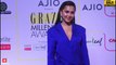 Tejasswi Prakash Sizzling H0T Look In Blue Deep Neck Outfit at Grazia Millennial Awards 2023