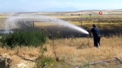 Un feu de barbecue a provoqué un incendie : 1 acre de champ de blé brûlé