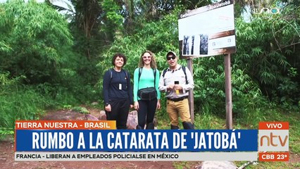 #TierraNuestra | Visitamos la Catarata de Jatoba de 250 metros, tras una caminata por la selva amazónica