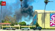 Incendio consume estudio de Warner Bros en California