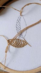 Broder une feuille, tutoriel très simple