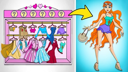 Tourne La Roue De La Fortune ! Le Relooking De Fabuleuses Princesses En Papier !