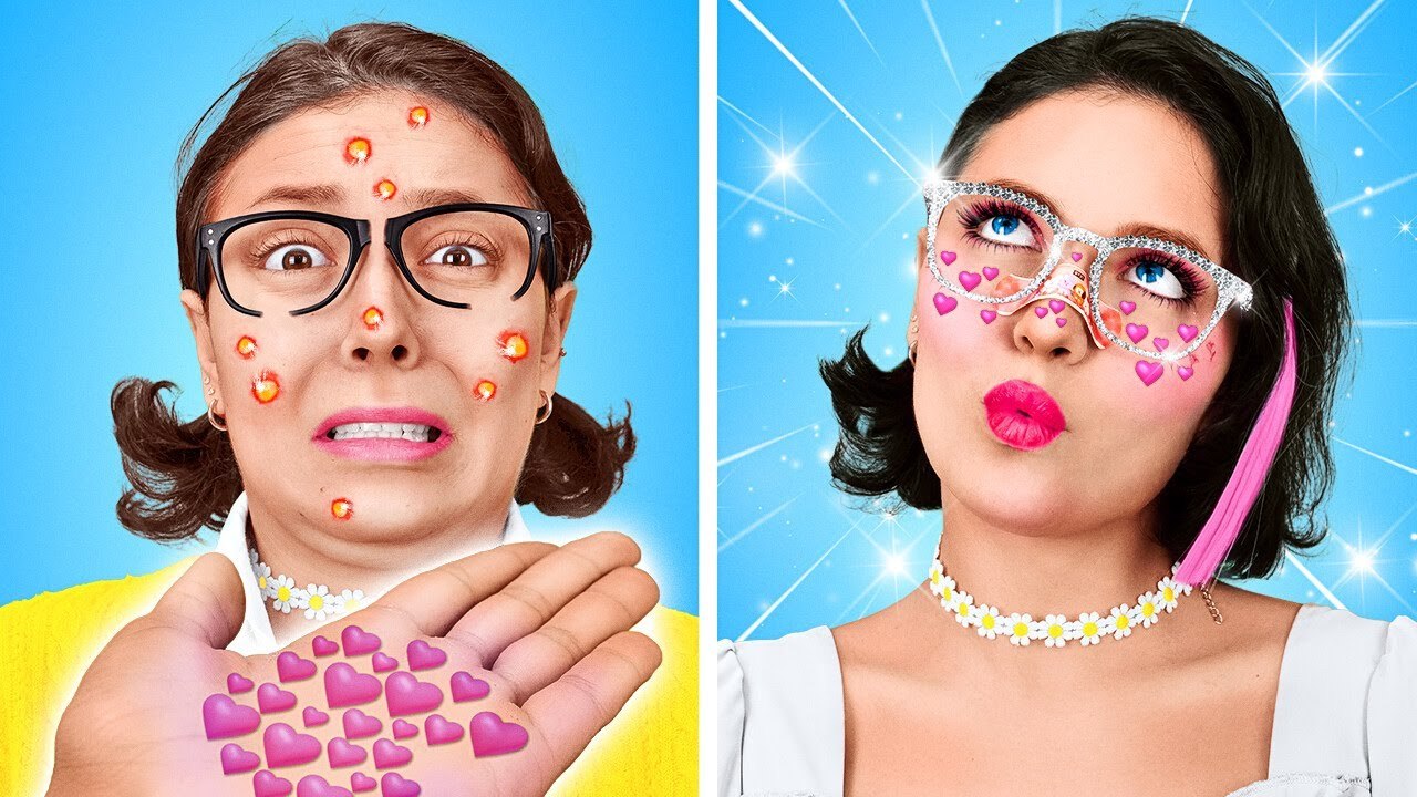RELOOKING d'INTELLO: ASTUCES Extrêmes avec LUNETTES | INTELLO Devient ...