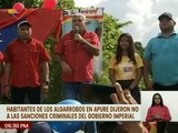 Pueblo apureño marcha en contra de las sanciones criminales del imperio