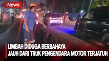 Limbah Diduga Beracun Jatuh dari Truk dan Sempat Berserakan di Jalan Bogor, Pemotor Terjatuh