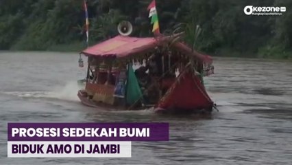 Warga Pulau Rengas Jambi Gelar Prosesi Sedekah Bumi Biduk Amo
