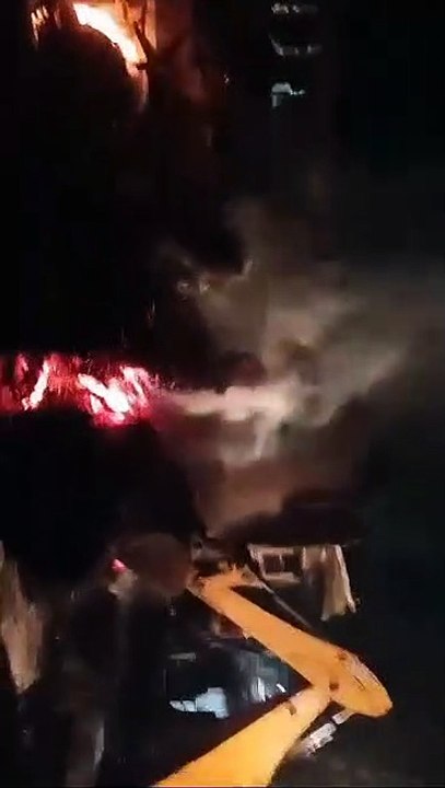 The top end of the truck collided with the OHE...